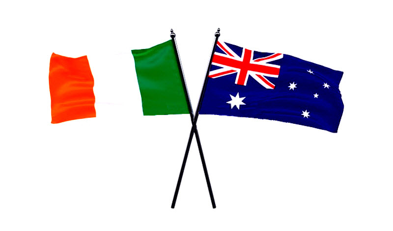 Italy and Australia flags